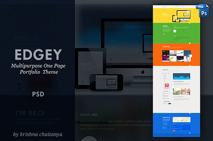 EDGY | Multipurpose One Page PSD