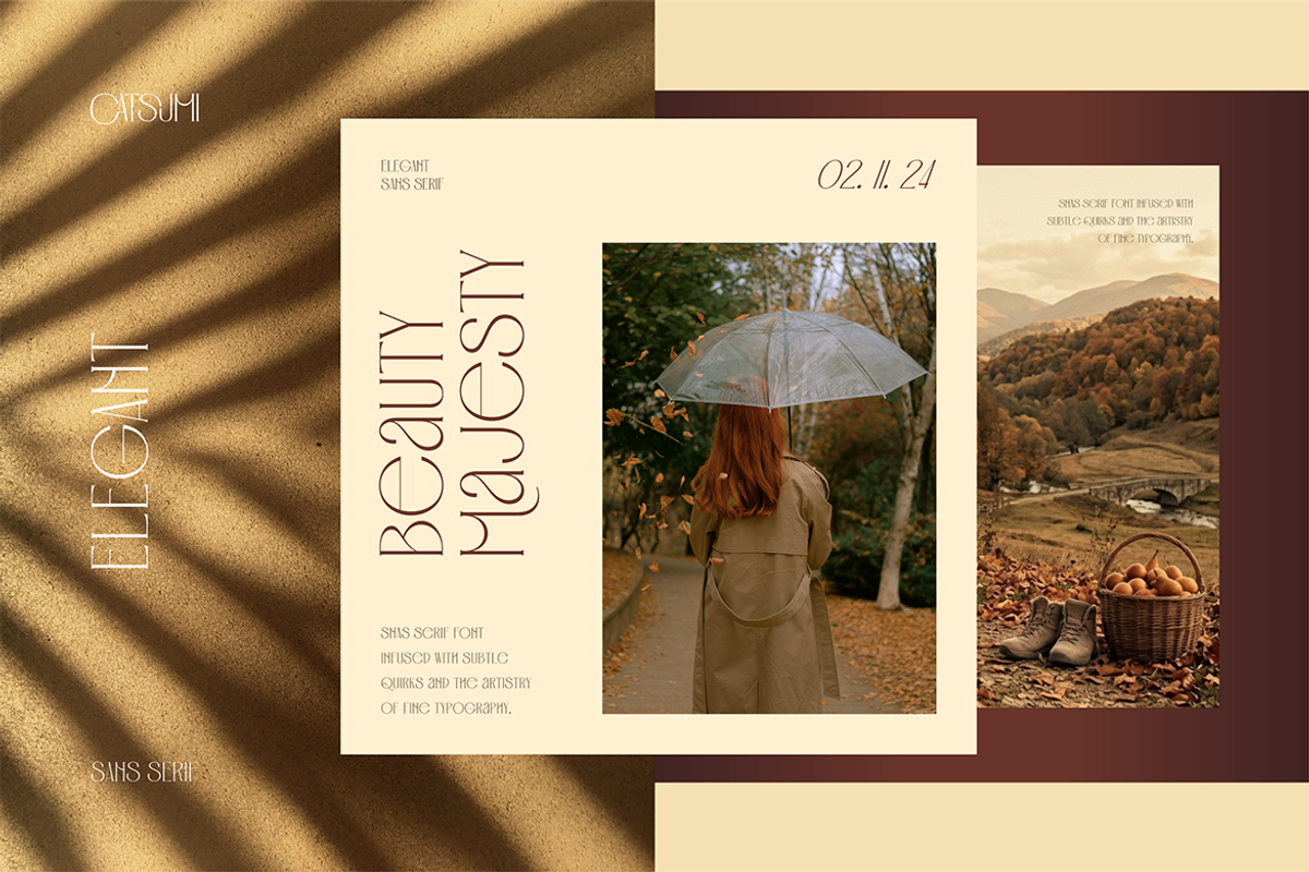 Catsumi - Elegant San Serif, a Sans Serif Font by Burntilldead (Photo 9 of 11)
