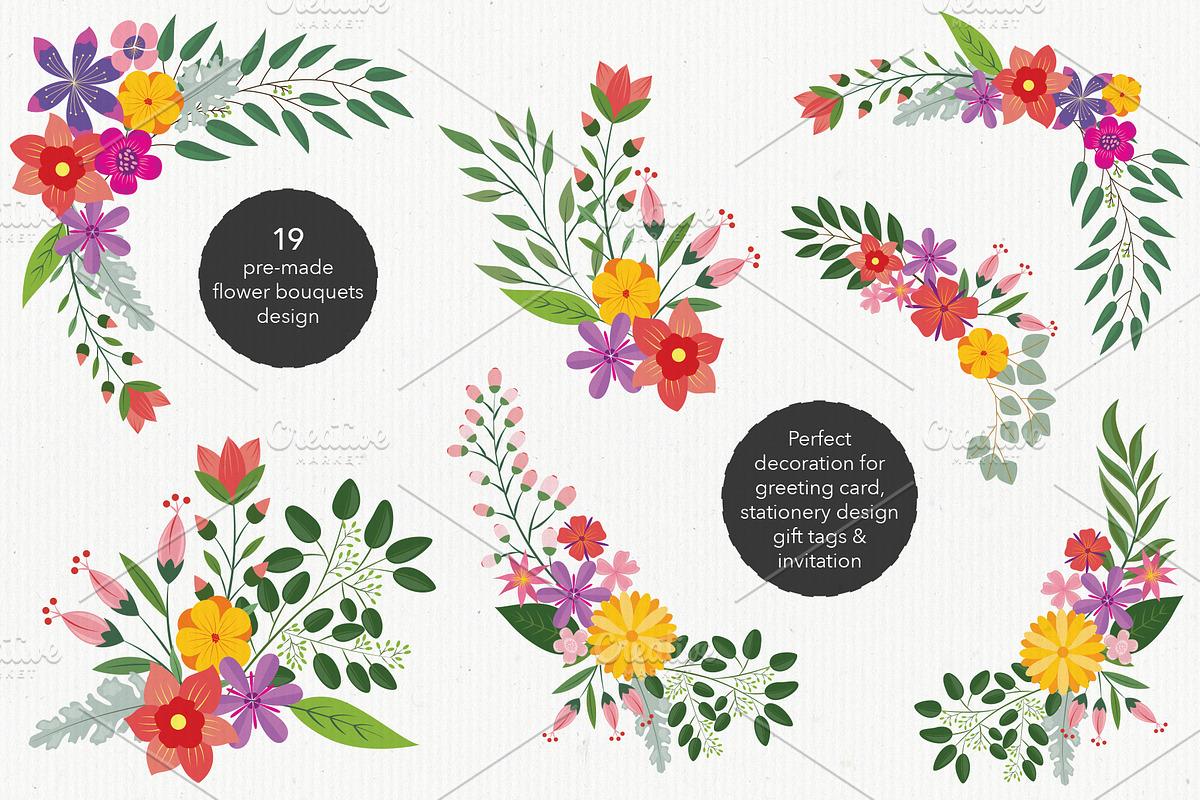 Large Flowers & Greenery Collections, a Decorative Illustration by YENTY JAP CO (Photo 3 of 5)