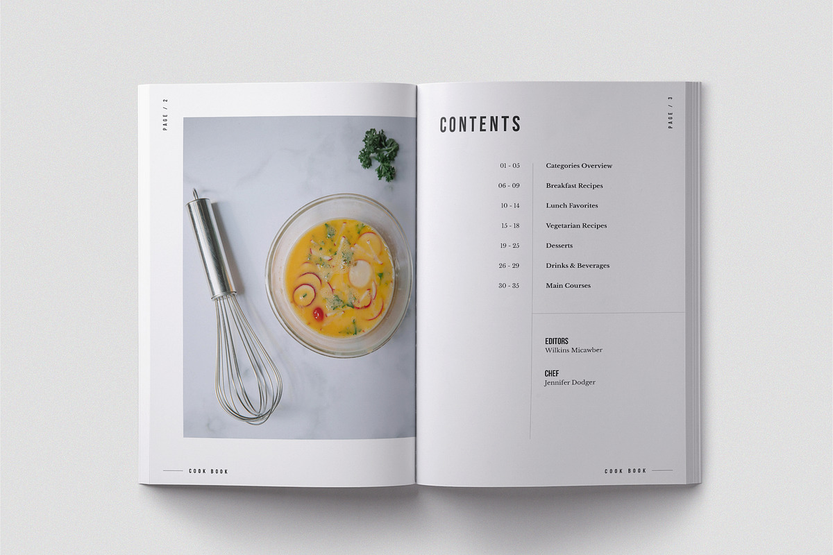 Cookbook Recipe Book Template, a Brochure Template by TemplateFolio-Shop (Photo 4 of 17)