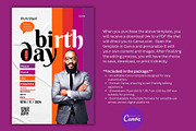 Birthday Party Flyer Template, a Marketing Template by Mishek Munene (Thumbnail 3 of 4)