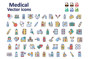 Essential Medical Vector Icons, an Outline Icon by Vector Portal
