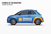 Premium Electric City Car Mockup Set, an Advertising Mockup by Halal Graphic Studio (Thumbnail 7 of 16)