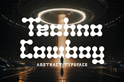 Techno Cowboy - Modular Typeface, a Sans Serif Font by HipFonts (Thumbnail 1 of 9)