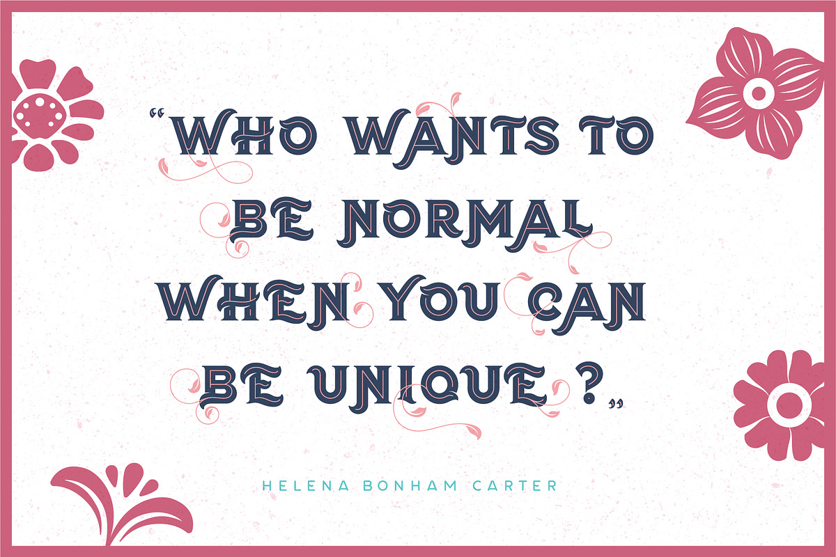Flor Layered Font + Extras, a Font by Shoutbam (Photo 10 of 20)
