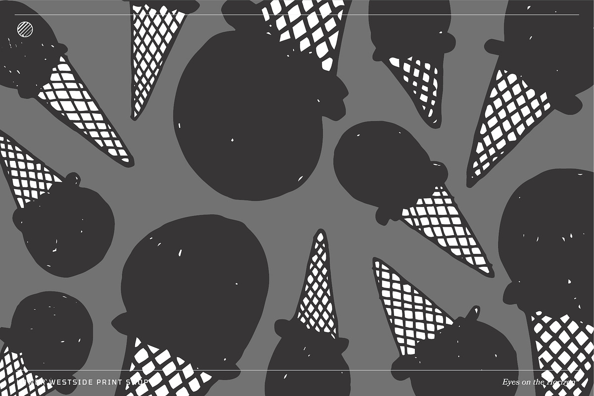 56 Ice Cream Cones, an Illustration by Lower Westside Print Shop (Photo 3 of 5)