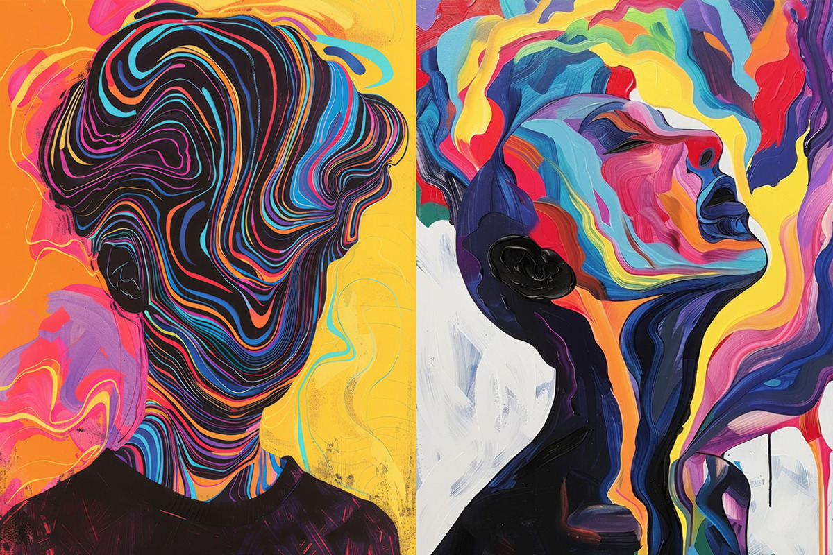 74 Paint splash faces, a Person Illustration by Handmadefont (Photo 7 of 12)