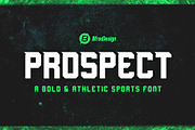 PROSPECT – Bold Sports Display Font, a Sans Serif Font by BfredDesign (Thumbnail 1 of 4)