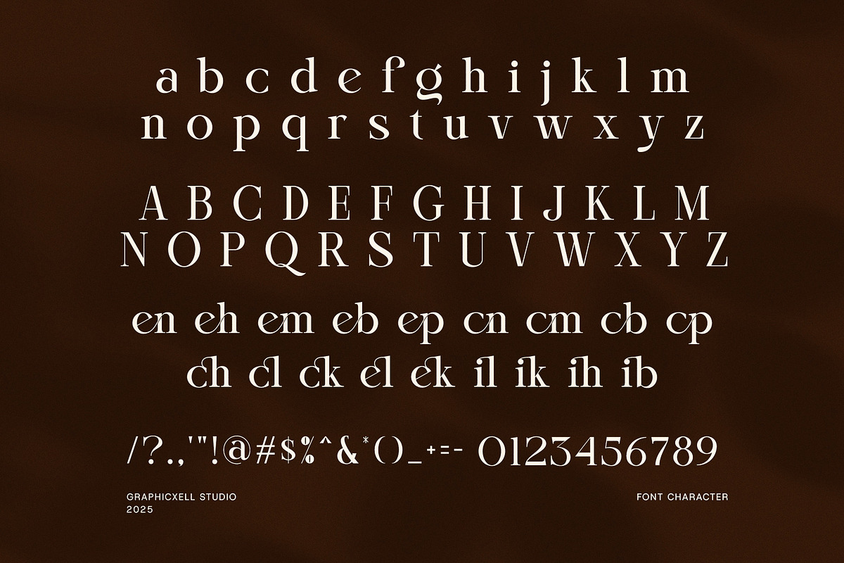 Encho Modern Serif Font, a Serif Font by Graphicxell (Photo 8 of 8)