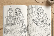 Magical Princess Coloring Book Vol27, a Person Illustration by ikarifq shop (Thumbnail 4 of 7)