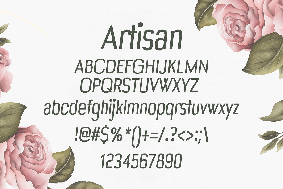 Artisan Summer Font preview 2