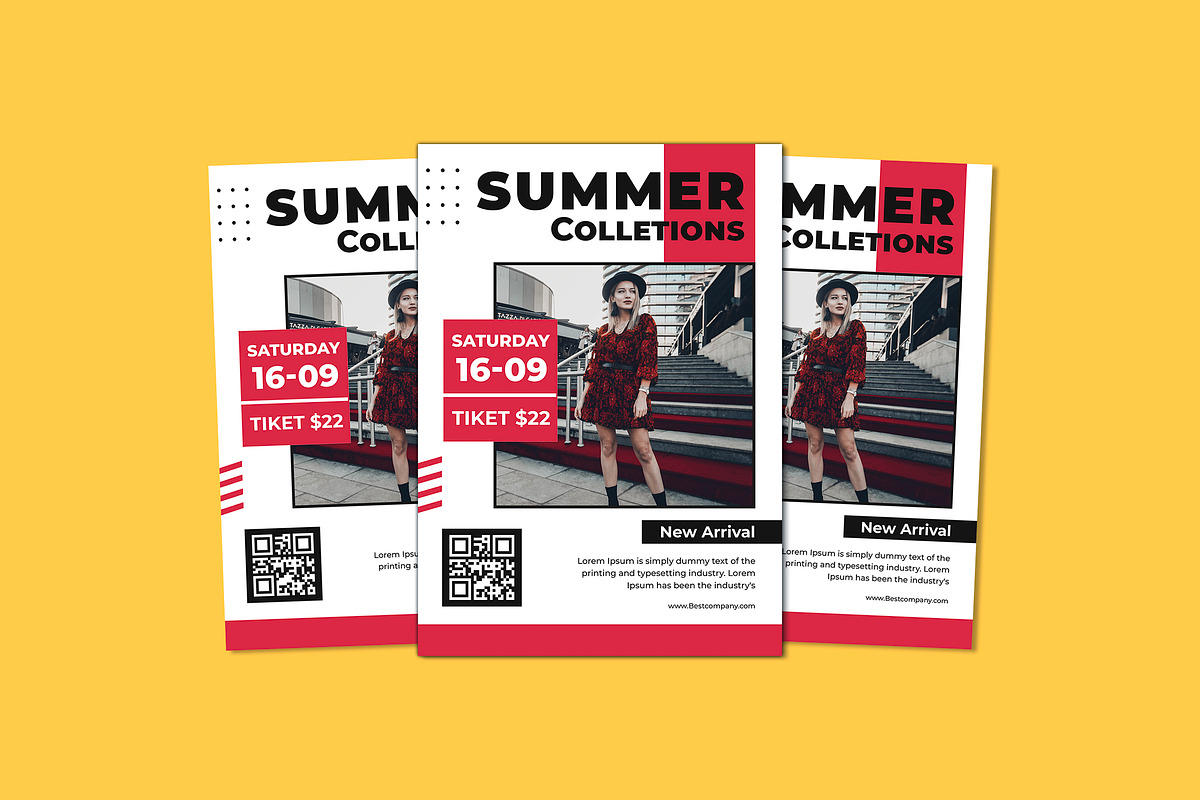 Summer Colletions, a Flyer Template by Vibesteam