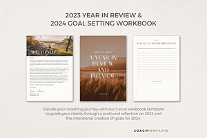 Goal Setting Workbook Template Canva