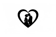 Couple Love Heart Silhouette Bundle, an Illustration by Amazin_art (Thumbnail 41 of 51)
