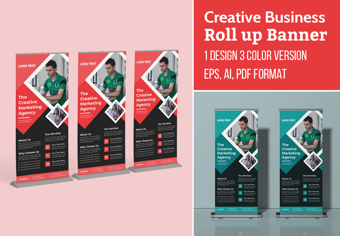 Business Roll Up Standee Design, a Flyer Template by MRI STUDIO