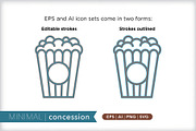 Minimal concession icons, an Outline Icon by Picture Window (Thumbnail 3 of 5)