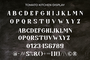 Tomato Kitchen Font Duo