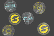 Transparent Sticker Mockup, a Merchandise Mockup by Unerispace (Thumbnail 2 of 5)
