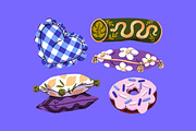Pillows and decorative cushions set, a Decorative Illustration by PaperTrident (Thumbnail 3 of 4)