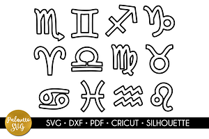 zodiac signs svg cricut download