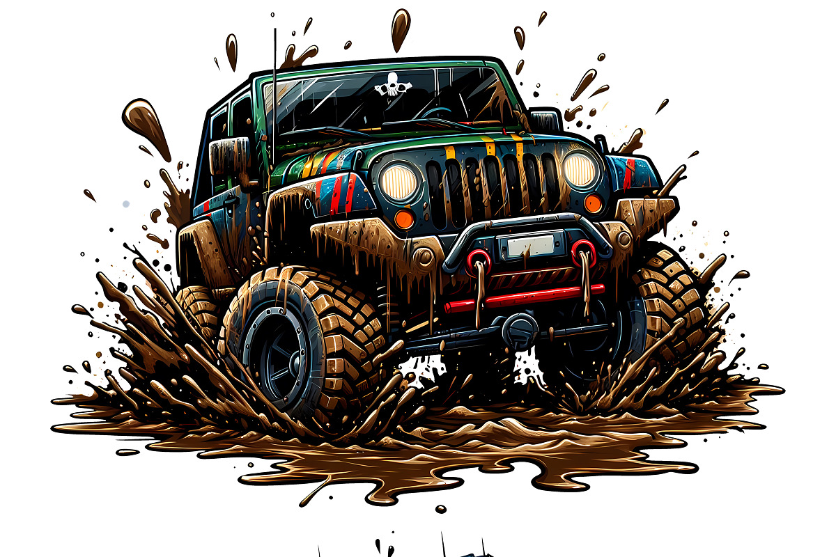 Off Road Adventure Mudding PNG Set, a Sport Illustration by DoubleTwists (Photo 3 of 5)