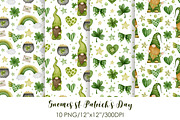 Gnomes st. Patrick's Day Collection., a Decorative Illustration by Kira Konoshenko (Thumbnail 7 of 14)