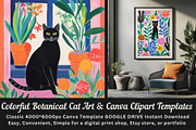 Botanical Cat Clipart Templates, an Animal Illustration by ARTOZEN DIGITAL (Thumbnail 1 of 16)