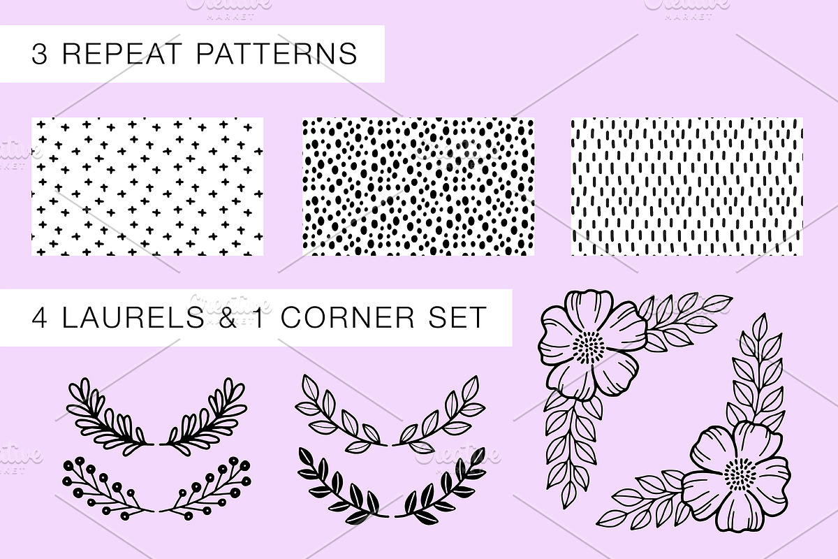 60 Garden Florals Vector Elements, an Illustration by Kristin Nohe Juchs (Photo 2 of 5)