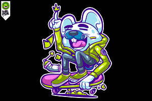 SKATE AND DESTROY - design, an Illustration by Behold creative supply