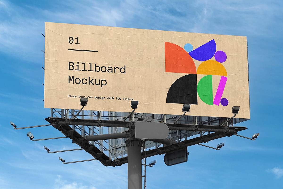 Billboard Poster Street Mockup, an Advertising Mockup by Asylab (Photo 1 of 5)
