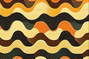 Retro Waves Pattern, a Pattern Graphic by Printable Treasure (Thumbnail 3 of 7)