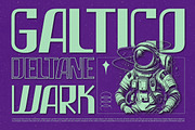 Vakulta - Retro Futurism Font, a Sans Serif Font by twinstd (Thumbnail 3 of 9)
