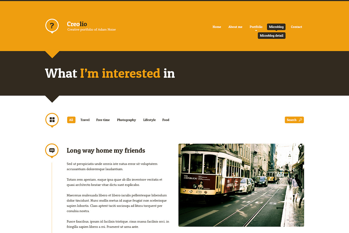 Creolio - Unique Portfolio WP Theme, a WordPress Template by IshYoBoy (Photo 10 of 12)