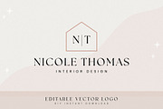 Realtor Interior Design Vector Logo, a Branding & Logo Template by Indie Grace Design (Thumbnail 2 of 5)
