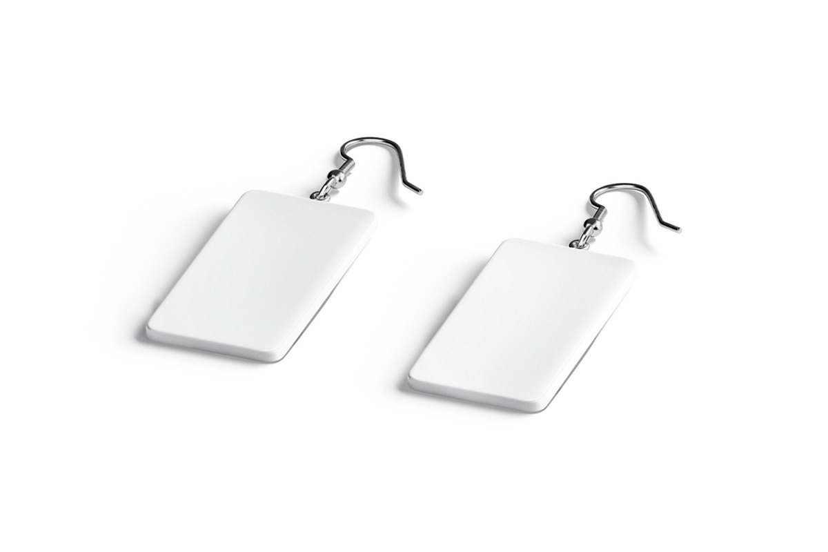 Rectangular Earring Jewelry 3D Model, an Object 3D Model by rebrandy (Photo 1 of 9)