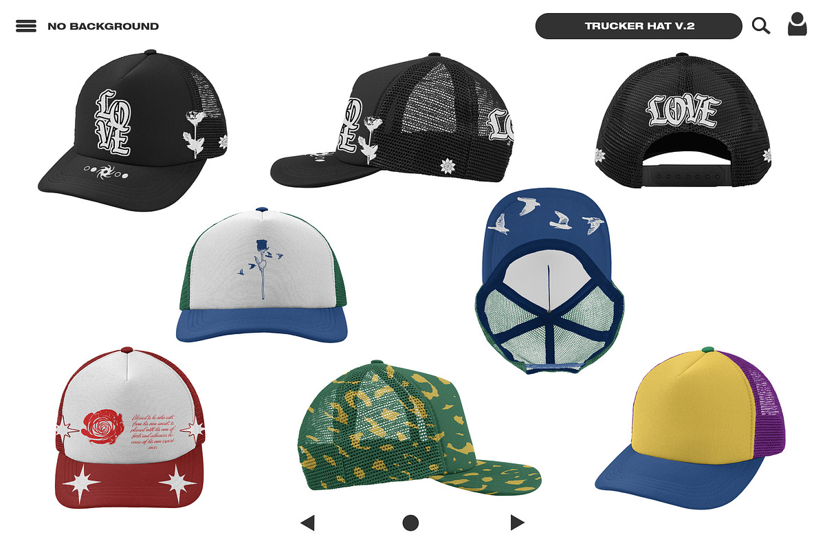 Trucker Hat V.2 - Mockup, a Hat Mockup by DaldSgh (Photo 2 of 12)