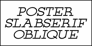 Poster Slabserif JNL