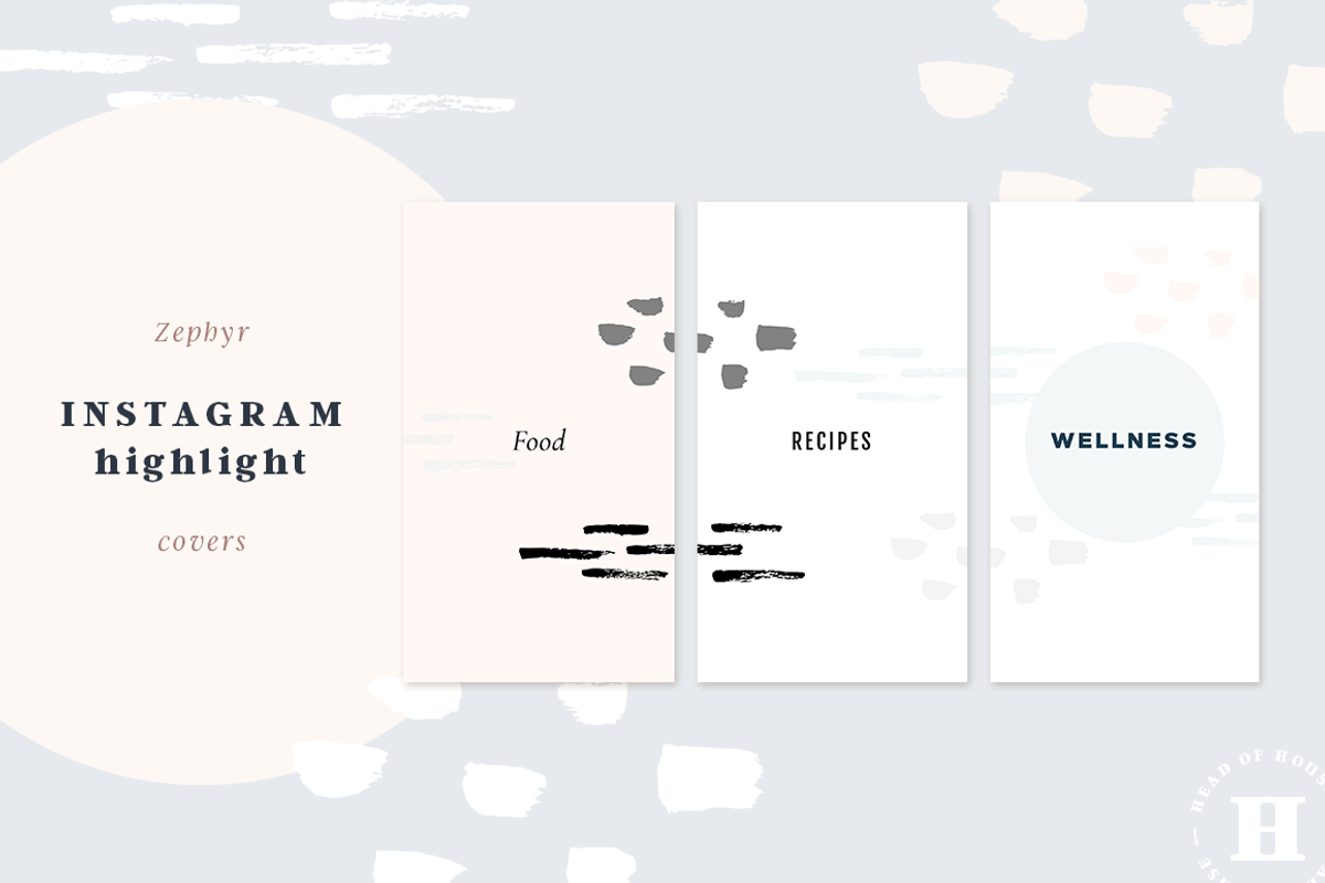 Zephyr Instagram Highlight Covers, a Pattern Graphic by Head of House (Photo 1 of 5)