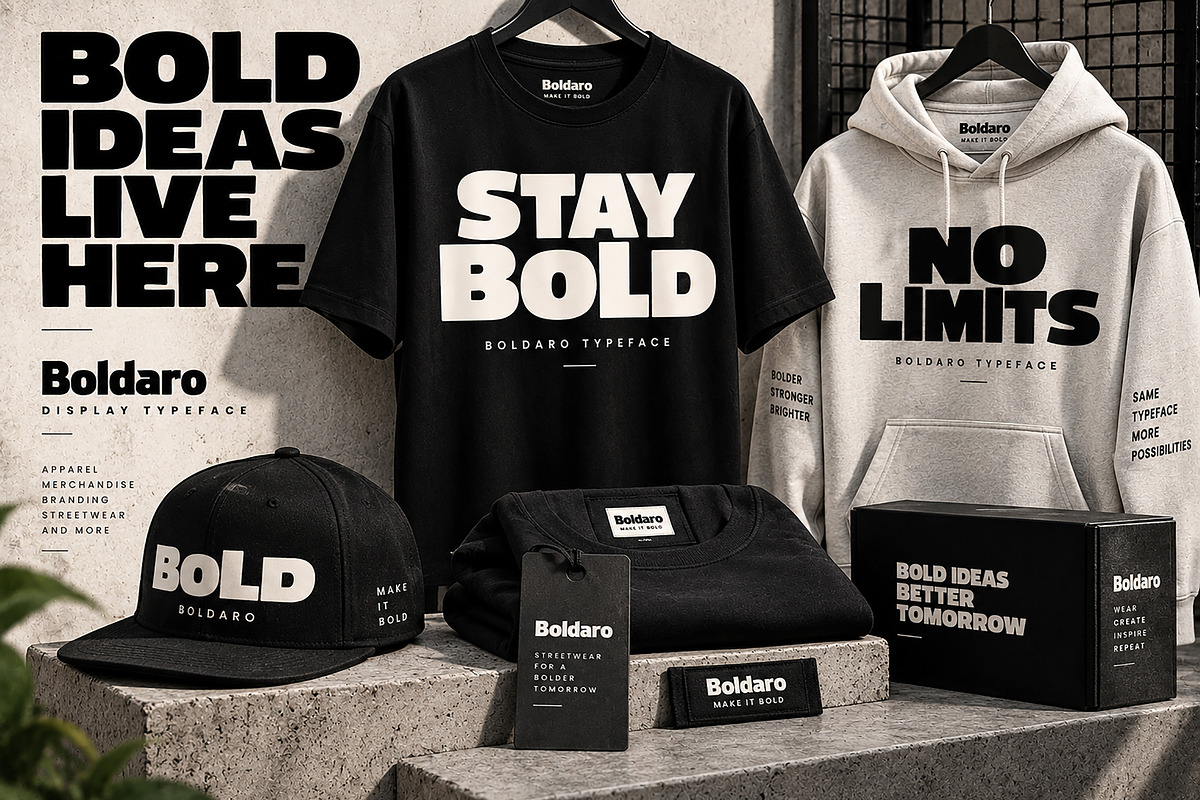 Boldaro – Bold Display Typeface, a Slab Serif Font by Wow Magic (Photo 5 of 5)
