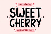 Sweet Cherry - Cute Cartoon Font, a Handwritten Font by KiddoGlyphs Studio (Thumbnail 1 of 6)