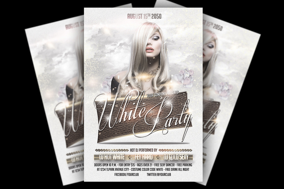 White Party Flyer, a Flyer Template by feydesign (Photo 2 of 3)