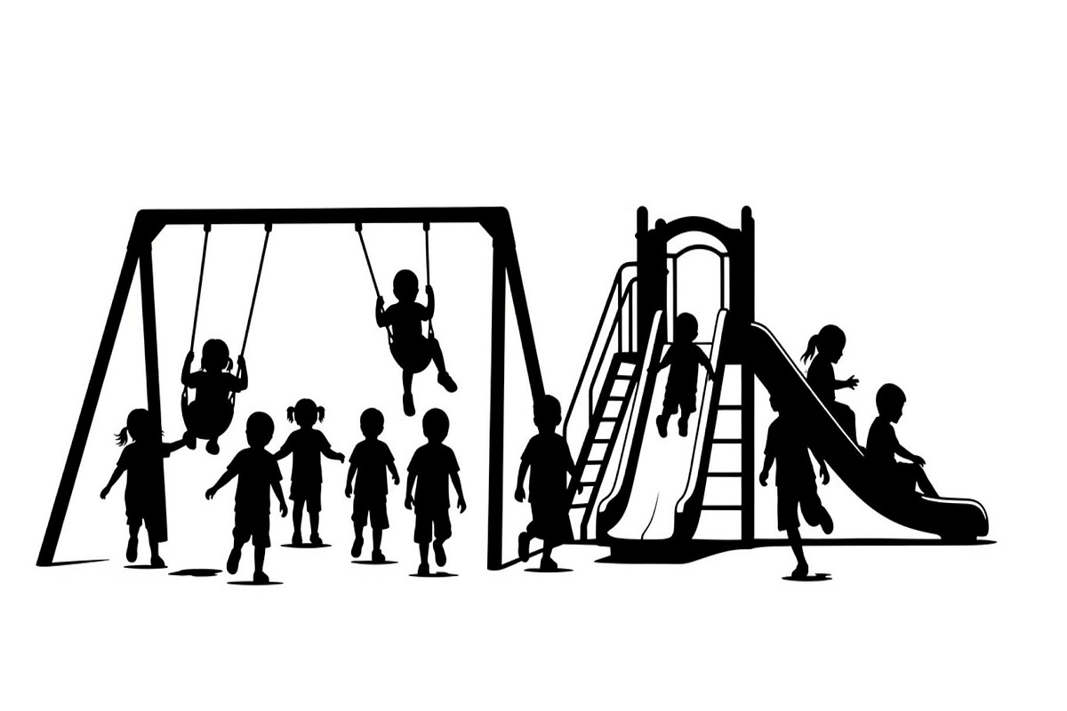 50 Kids Playground Silhouette Bundle, an Illustration by Gfx_Store (Photo 9 of 51)