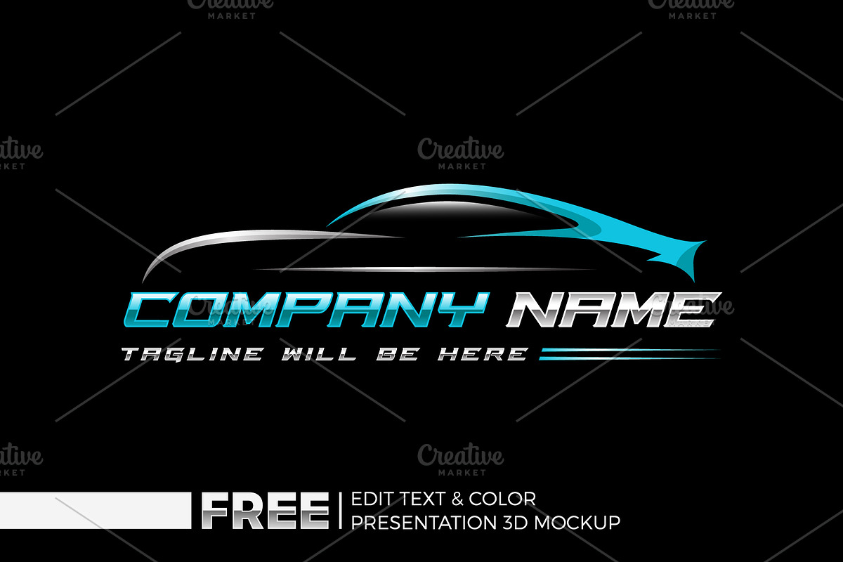 Modern Car Logo, Sports Car Logo, a Branding & Logo Template by Nahid Hasan Nilim (Photo 1 of 7)