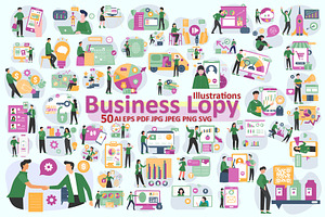 Creative Business Loopy Vectors., an Illustration by Vector Portal
