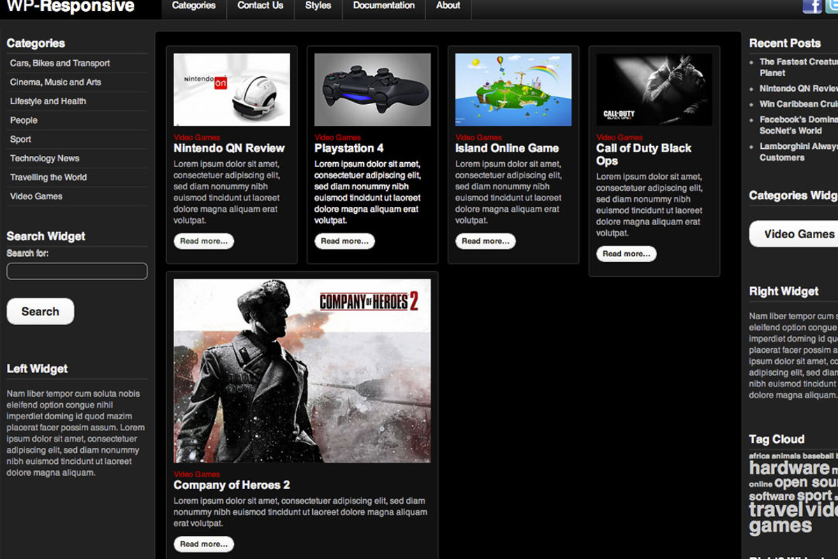 Hot Responsive, a WordPress Template by hot-themes (Photo 4 of 5)