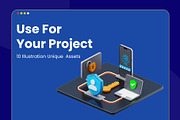 3D Isometric Technology Pack, an Illustration by novia99design (Thumbnail 4 of 6)