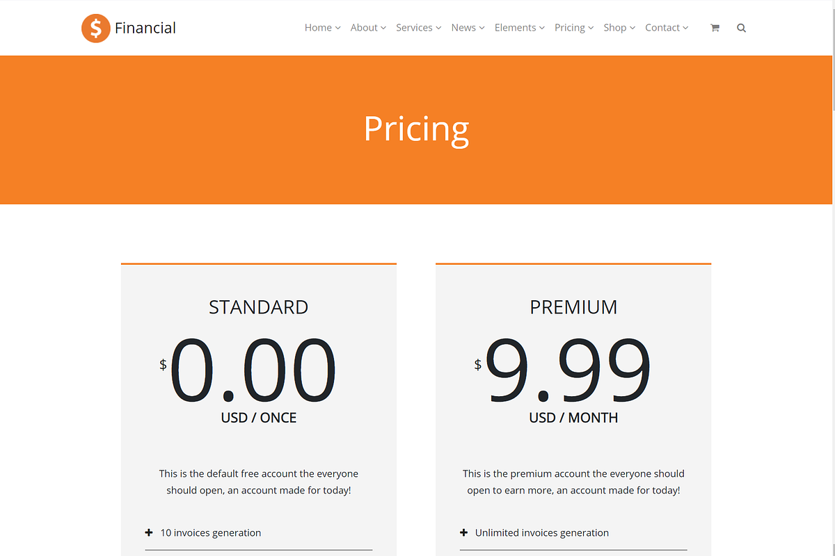 Financial Accounting WordPress Theme, a WordPress Template by Visualmodo (Photo 25 of 41)