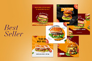 Burger / Food Instagram | CANVA, a Social Media Template by Azruca (Thumbnail 7 of 17)
