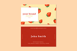 Bakery shop business card template, a Business Card Template by rawpixel
