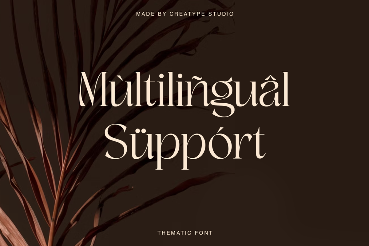 Thematic Luxury Display Serif, a Serif Font by Creatype Studio (Photo 5 of 10)